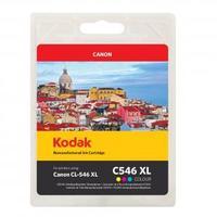 Kodak Remanufactured Canon CL - 546 XL Colour CL546 Inkjet Printer Ink