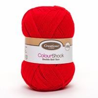 korbond dk colour shock acrylic yarn red 406801