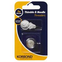 Korbond Thimble and Needle Threaders 4 Pieces 238299