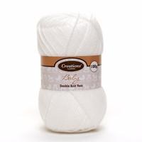 korbond dk baby acrylic yarn white 406788