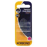 korbond cross stitch needles 6 pieces 238315