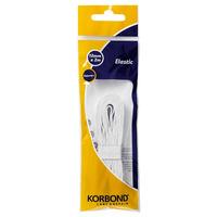 korbond elastic 12mm x 2m white 238354