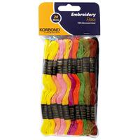 Korbond Embroidery Floss 20 Skeins 238402