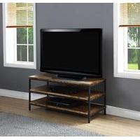 Kolding Oak and Steel Widescreen Open TV Stand