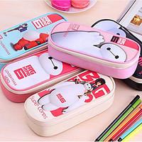 Korean Version Of The Leather Waterproof White Pencil Multilayer High-Capacity Pencil Pouch Bags Student Stationery