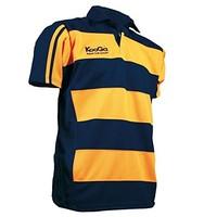 KOOGA teamwear hooped match shirt [yellow/navy]-2X-Large