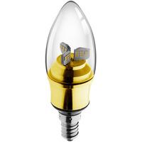 Kosnic 5.5W KTC Dimmable LED Candle - Brass SES/E14