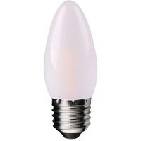 kosnic 2w frosted filament candle warm white ese27