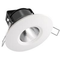 kosnic 8w dimmable led fire rated downlight white warm white