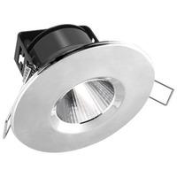 kosnic 8w dimmable led fire rated downlight chrome daylight