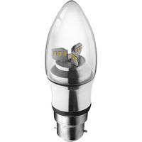 Kosnic 4W KTC LED Silver Candle - BC/B22