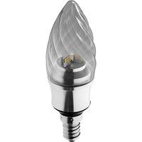 kosnic 55w ktc led twisted candle silver sese14