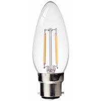 Kosnic 2W Clear Filament Candle - Warm White (BC/B22)
