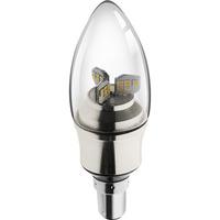 kosnic 55w ktc dimmable led candle silver sbcb15