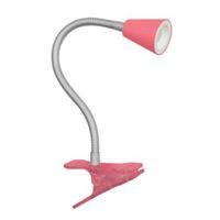 Koro Goose Neck Shell Pink Clip-On Desk Lamp