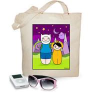 kokeshis cloth bag when adventures