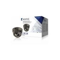 konig security dome camera with varifocal lens white