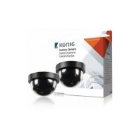 konig fake dummy dome cctv security camera flashing led indoor