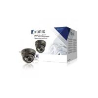 konig security dome camera with varifocal lens black 700 tvl