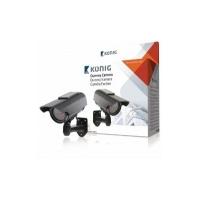 Konig CCTV dummy camera - solar panel & IR LEDs that light up in dark