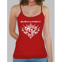 kof burn to fight (white) shirt suspenders girl