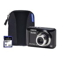 Kodak PIXPRO FZ53 Black Camera Kit inc 8GB SD Card and Case
