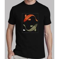 koi fishes unisex negre