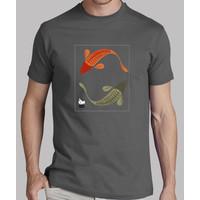 koi fishes unisex gray