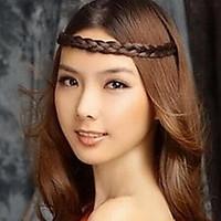 Korean Wig Braided Hair Bands Stretch Headband