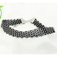 Korean Style Rhinestone Fashion and Personality Lady Daily Choker Necklaces Movie Jewelry