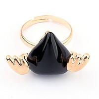 korean style heart fashion adorable simple womens daily cuff ring love ...