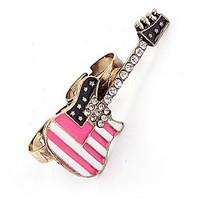 Korean Style Fashion Adorable Exquisite Cuff Double Ring - Love The Guitar