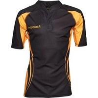 kooga mens tight fit curve match shirt blackgold