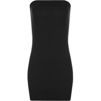 Konata Basic Boobtube Bandeau Mini Dress - Black