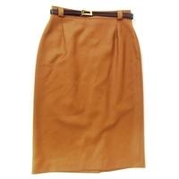 Koko Brown A-line Skirt With Belt Size: 12