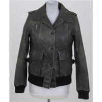 Kookai: Size 10: Brown casual leather jacket