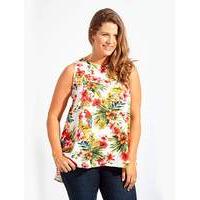 Koko Tropical Print Vest