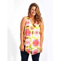 Koko Pink Cube Print Vest