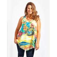 koko floral water print vest