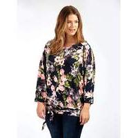 Koko Cold Shoulder Floral Print Blouse