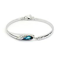 Korean Style Fashion Crystal Gem Silver Plating Barrettes