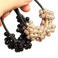 Korean Hand-woven Beaded Pearl Hair Ties Accessories