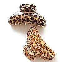 korean version of the simple acrylic hairpin leopard hair claws