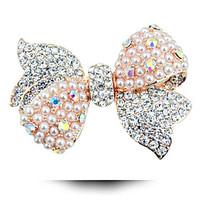 korean version of the new womens clothing bow pearl brooch