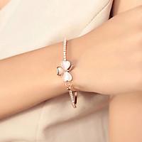 Korean Sweet Studded With Drill Clover Opal Bracelet Jewelry