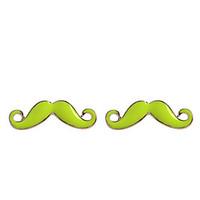 Korean Lovely Mustache Oil Drip Alloy Stud Earrings