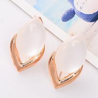 Koare Fashion Jewelry Gold Plated Oval Earrings Brincos Bijoux Water Drop Opal Earring for Women Boucle d\'oreille Femme
