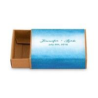 kraft drawer style favour box with aqueous wrap