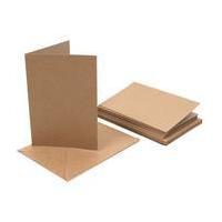 Kraft Cards and Envelopes A6 10 Pack