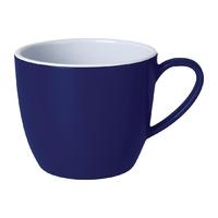 Kristallon Gala Colour Rim Melamine Mug Blue 285ml Pack of 6